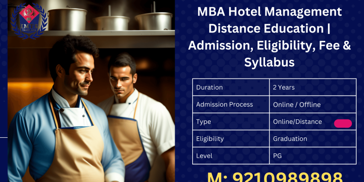 MBA Hotel Management Distance Education