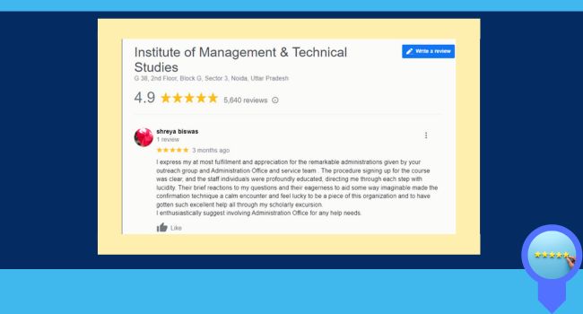 IMTS Google Review