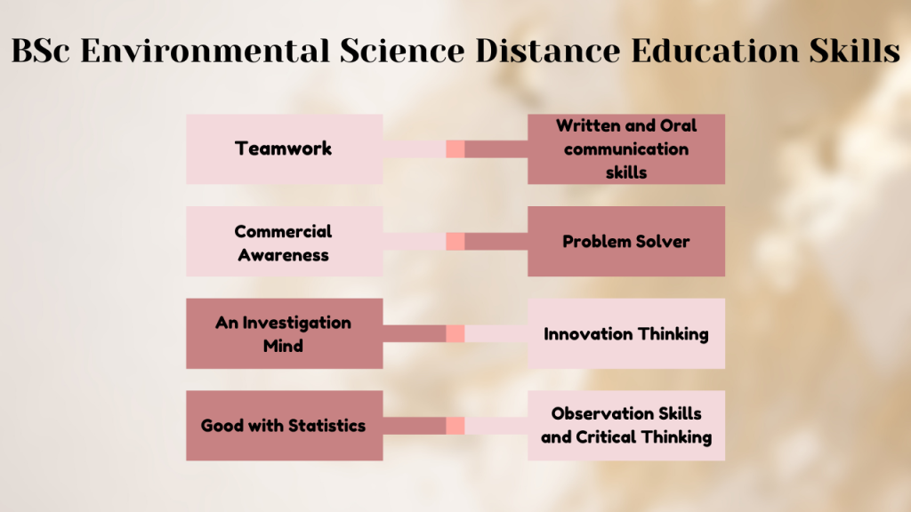 BSc Environmental Science Distance Education Skills