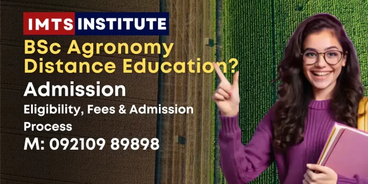 BSc Agronomy Distance Education
